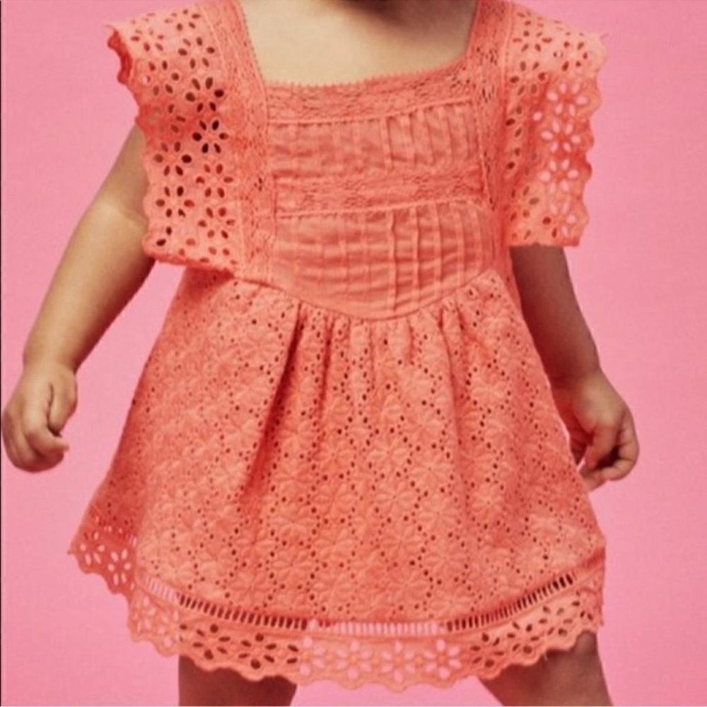 For Love and Lemons Lil Lemons Bloom Eyelet Romper 12-18mo